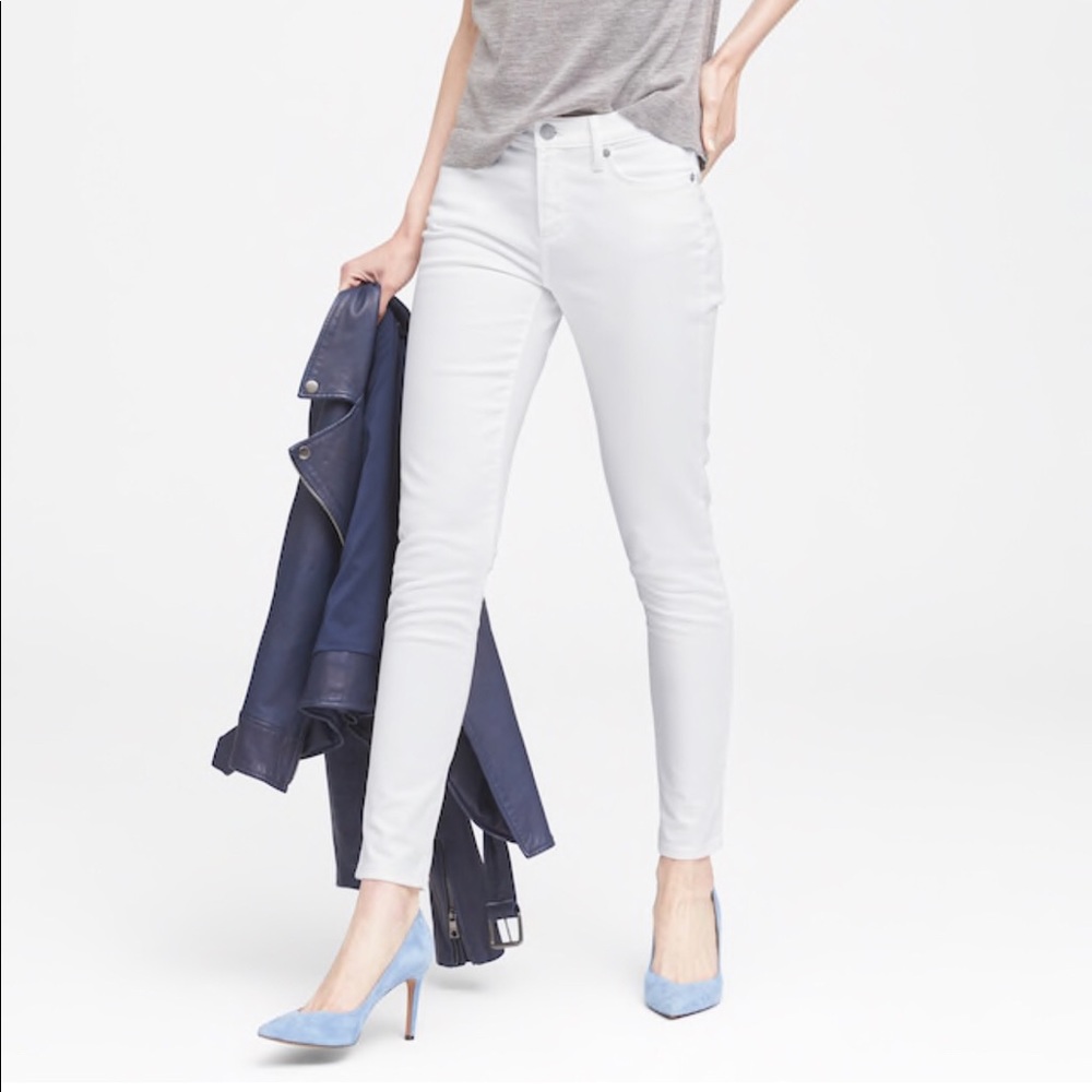 Banana Republic White Jeans